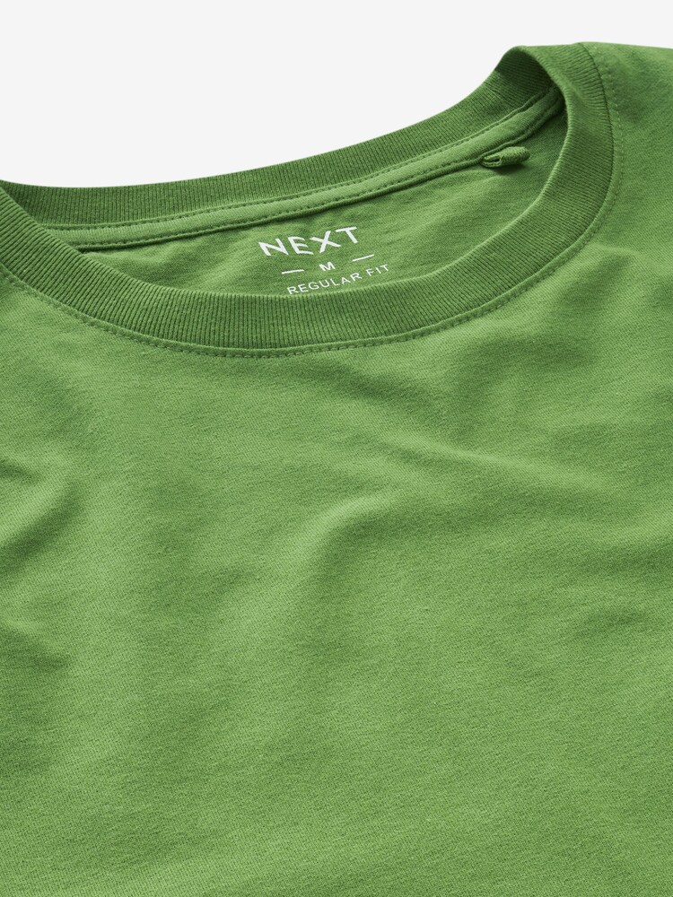 Green/White/Stone/Mustard/Navy Blue/Pink T-Shirts 6 Pack - Image 16 of 17