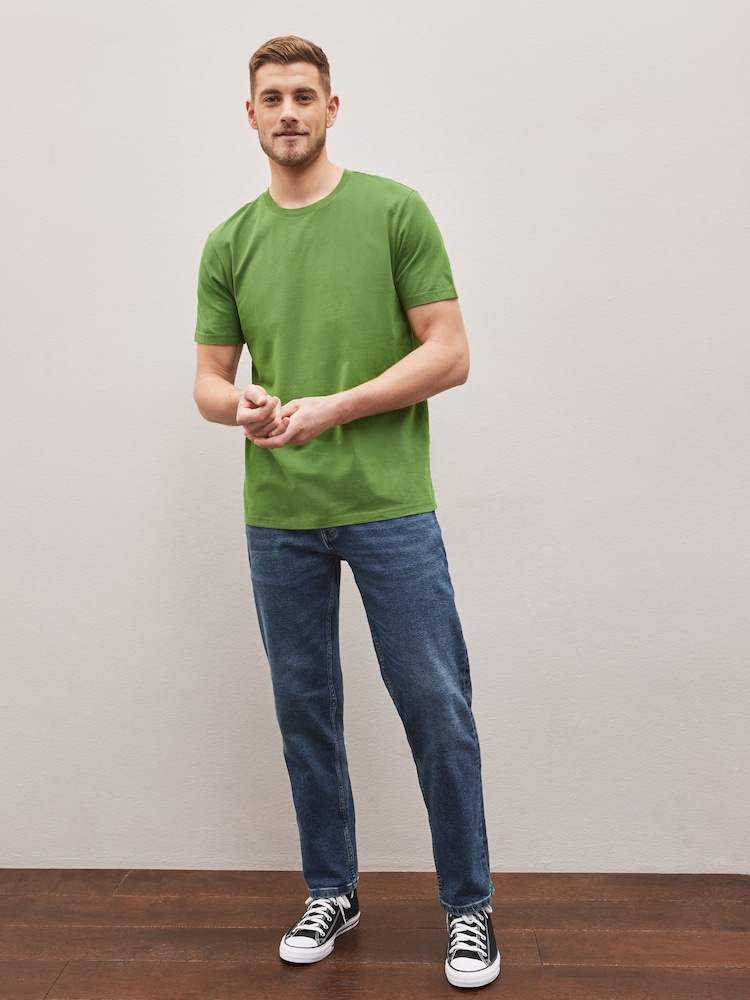 Green/White/Stone/Mustard/Navy Blue/Pink T-Shirts 6 Pack - Image 7 of 17