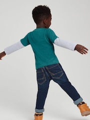 M&Co Natural Dino Truck 3D Long Sleeve T-Shirt - Image 2 of 6
