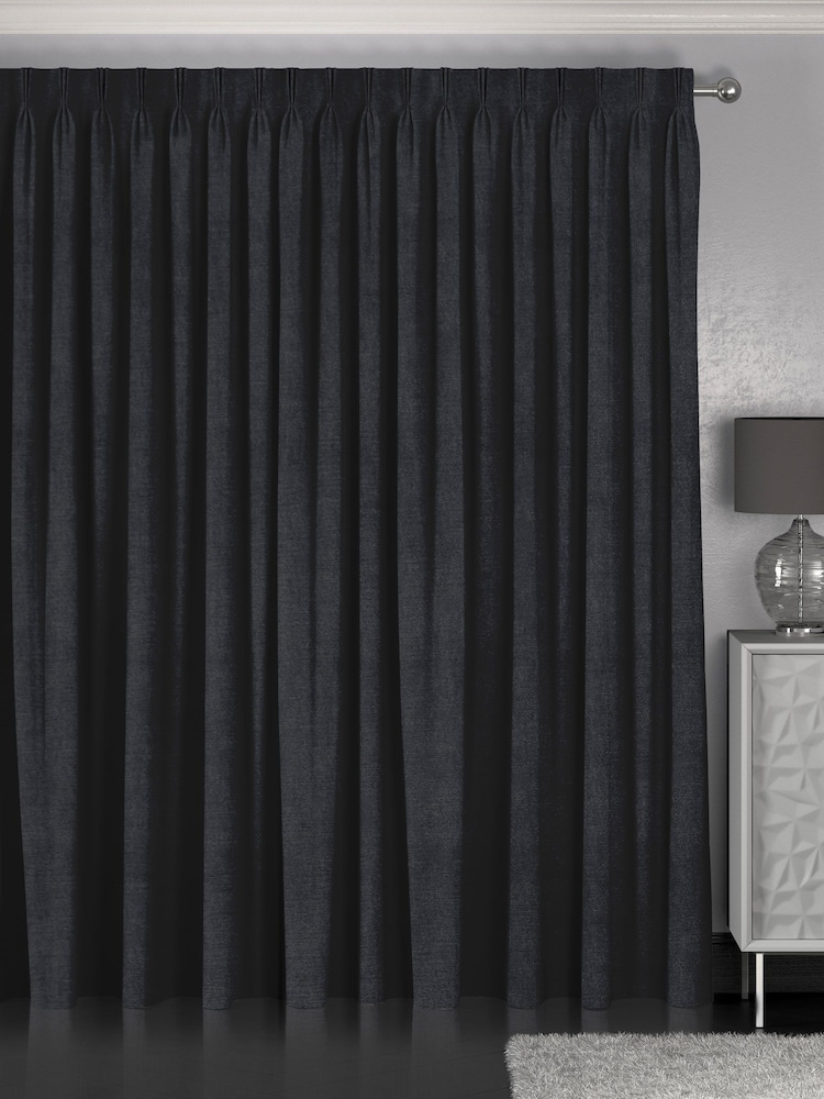 Ink Blue Abbott Made To Measure Curtains - Image 2 of 6