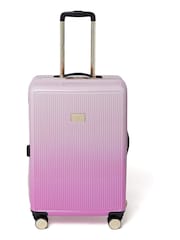 Dune London Pink Dip Dye Olive Medium Suitcase - Image 1 of 6