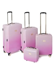 Dune London Pink Dip Dye Olive Medium Suitcase - Image 4 of 6