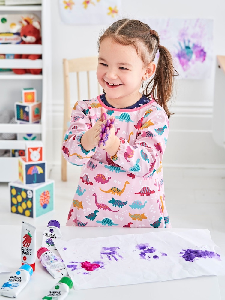 JoJo Maman Bébé Pink Dino Multi-Purpose Coverall - Image 1 of 3