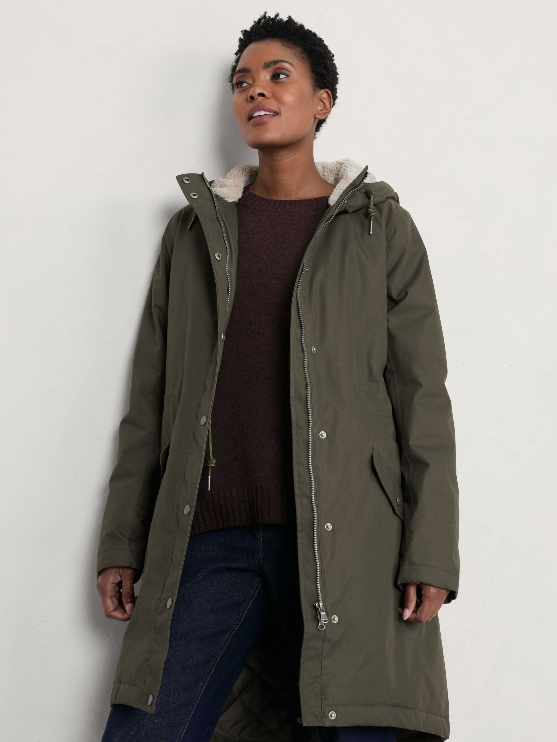 Buy Seasalt Cornwall Green Petite Waterproof Plant Hunter 2 Coat from Next Luxembourg