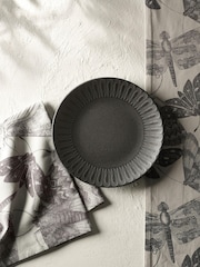 Kew Gardens Black Stoneware Side Plate - Image 1 of 4