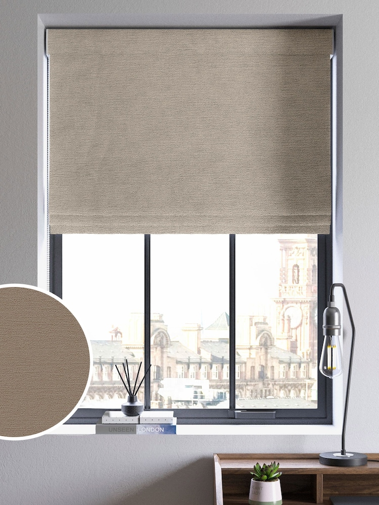 Nougat Cream Abbott Made To Measure Roman Blinds - Image 1 of 6