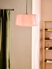 MADE.COM Pink Camilo Pendant Ceiling Light - Image 1 of 3