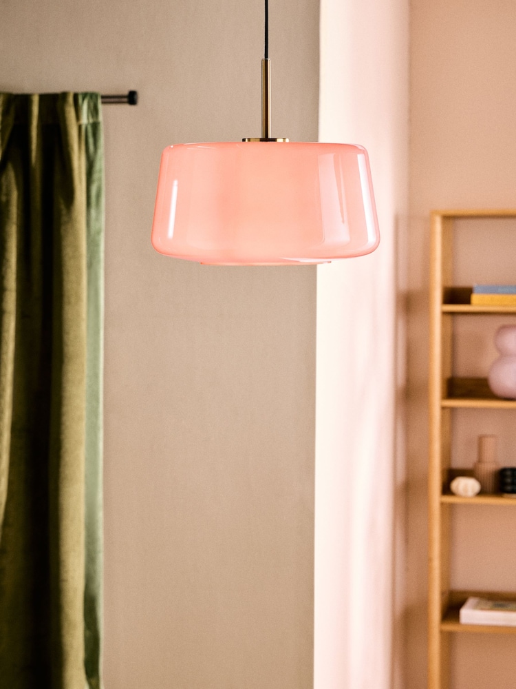 MADE.COM Pink Camilo Pendant Ceiling Light - Image 1 of 3 MADE.COM Pink Camilo Pendant Ceiling Light - Image 1 of 3