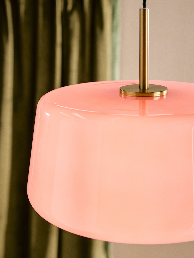 MADE.COM Pink Camilo Pendant Ceiling Light - Image 2 of 3 MADE.COM Pink Camilo Pendant Ceiling Light - Image 2 of 3