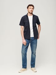 Superdry Blue Organic Cotton Slim Straight Jeans - Image 2 of 9