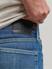 Superdry Blue Organic Cotton Slim Straight Jeans - Image 6 of 9