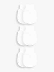 JoJo Maman Bébé White 3-Pack Scratch Mitts - Image 1 of 2