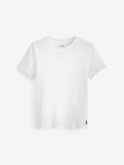 Белый - Polo Ralph Lauren Crew Logo 100% Хлопок Футболки 2 Упаковка - Image 2 of 3