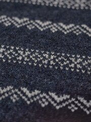Celtic & Co. Mens Blue Nordic Fairisle Pattern Crew Neck Jumper - Image 5 of 5