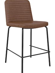 Dorel Home Camel Brown Europe Corey Faux Leather Counter Stool - Image 3 of 4