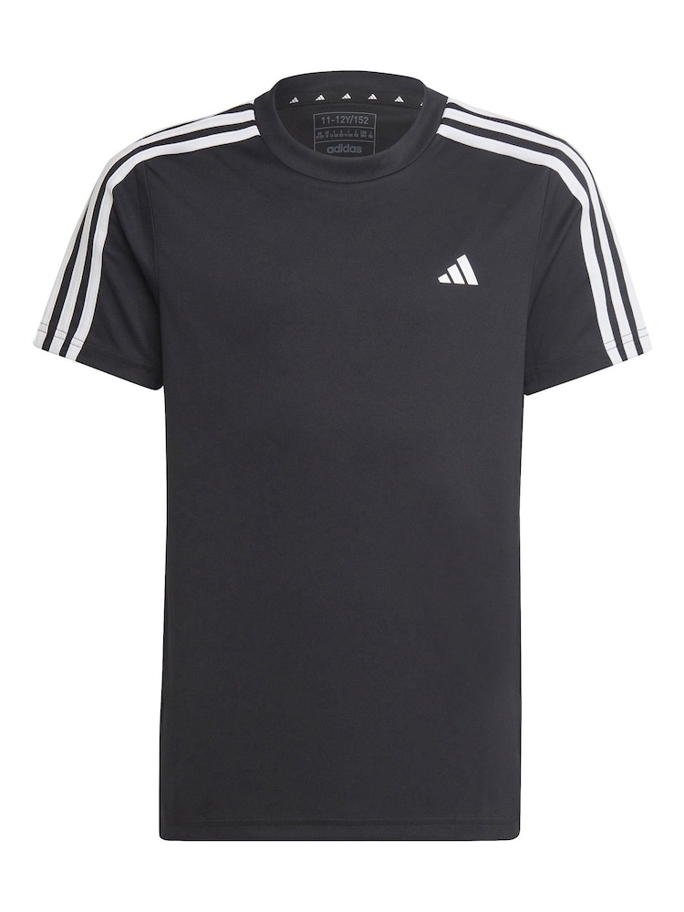 أسود - طقم Aeroready للتدريب بتفصيل عادي و3 خطوط من أساسيات تشكيلة ملابس التدريب الرياضية من adidas - Image 13 of 19