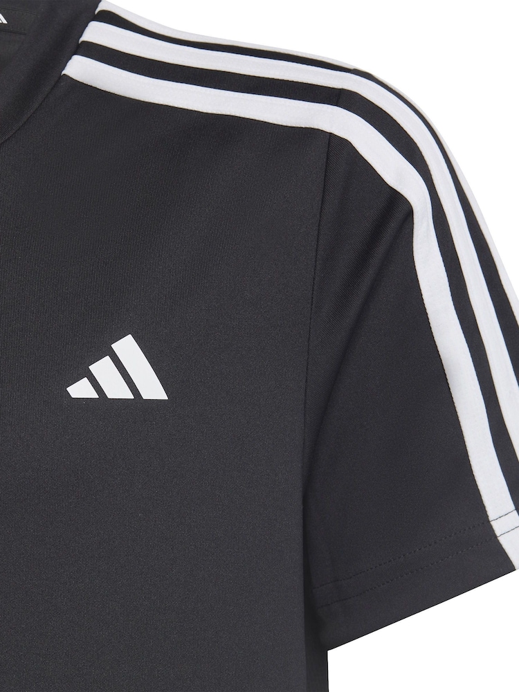أسود - طقم Aeroready للتدريب بتفصيل عادي و3 خطوط من أساسيات تشكيلة ملابس التدريب الرياضية من adidas - Image 17 of 19
