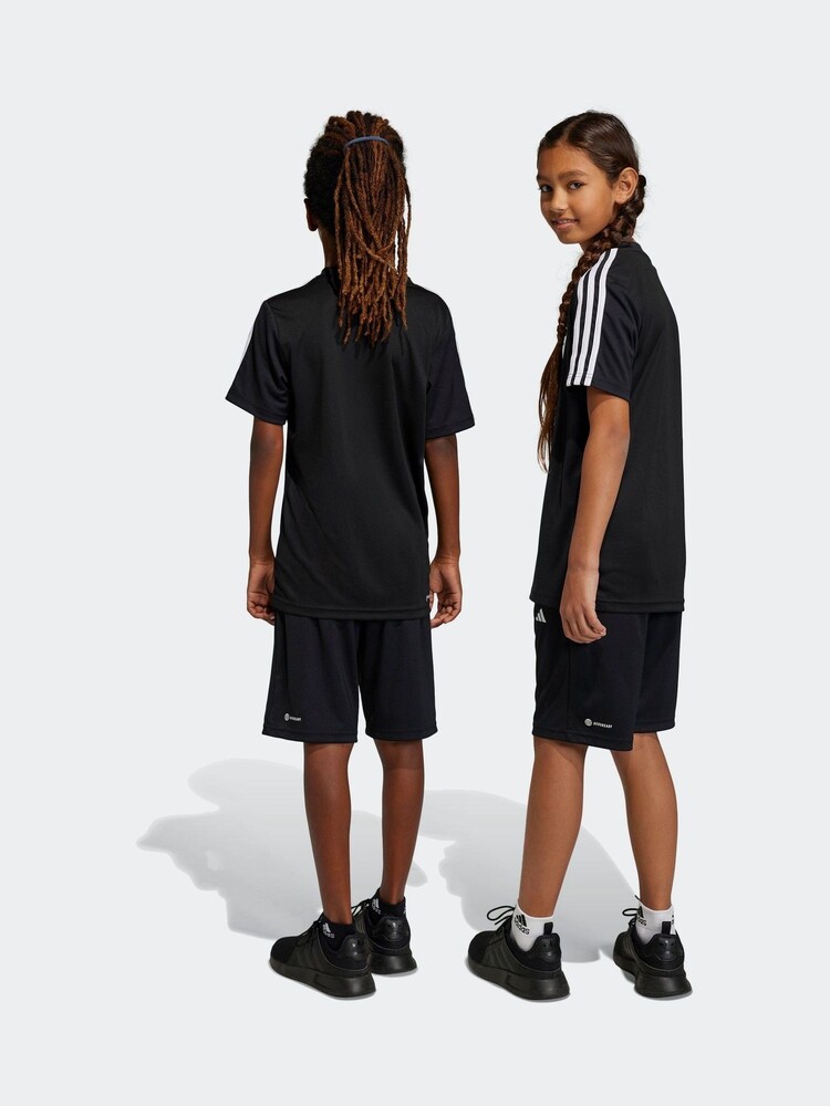 أسود - طقم Aeroready للتدريب بتفصيل عادي و3 خطوط من أساسيات تشكيلة ملابس التدريب الرياضية من adidas - Image 5 of 19