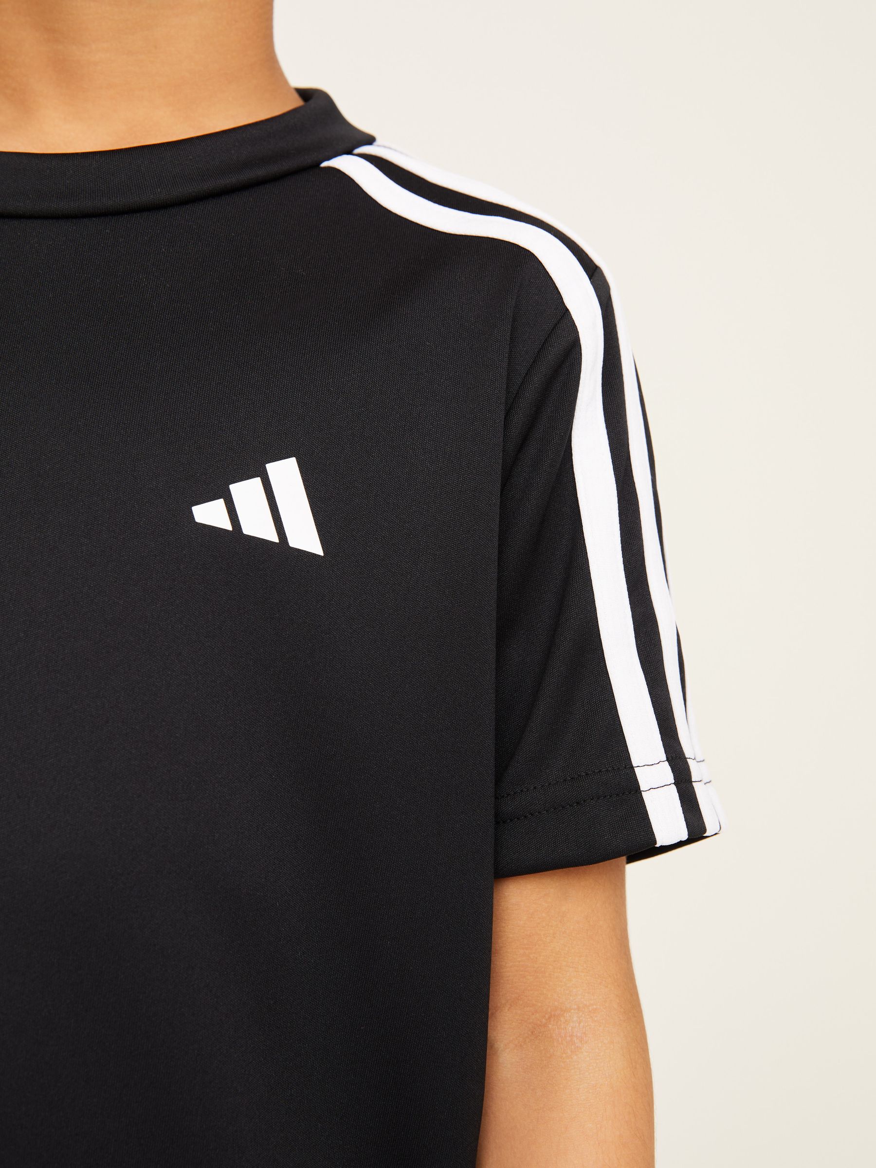 adidas Black Sportswear Train Essentials Aeroready 3 Stripes Regular Fit Training Set