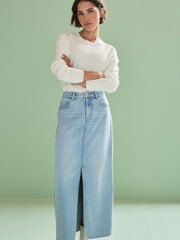 Ecru, Weiß - Kuscheliger, langärmeliger Pullover mit Rundhalsausschnitt - Bild 2 von 7