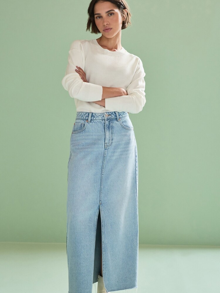 Ecru, Weiß - Kuscheliger, langärmeliger Pullover mit Rundhalsausschnitt - Bild 2 von 7 Ecru, Weiß - Kuscheliger, langärmeliger Pullover mit Rundhalsausschnitt - Bild 2 von 7