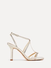 Linzi Gold Posie Strappy Stiletto Heeled Sandals - Image 2 of 6
