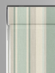 Laura Ashley Green Awning Stripe Made To Measure Roman Blinds - Image 3 of 6