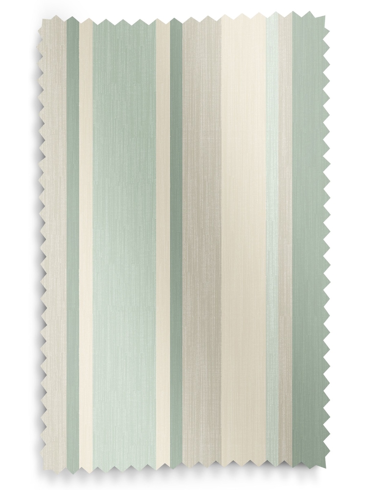 Laura Ashley Green Awning Stripe Made To Measure Roman Blinds - Image 6 of 6