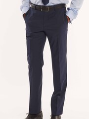 Savile Row Co Marineblaue Anzughose aus einer Wollmischung Tailored Fit - Bild 2 von 3