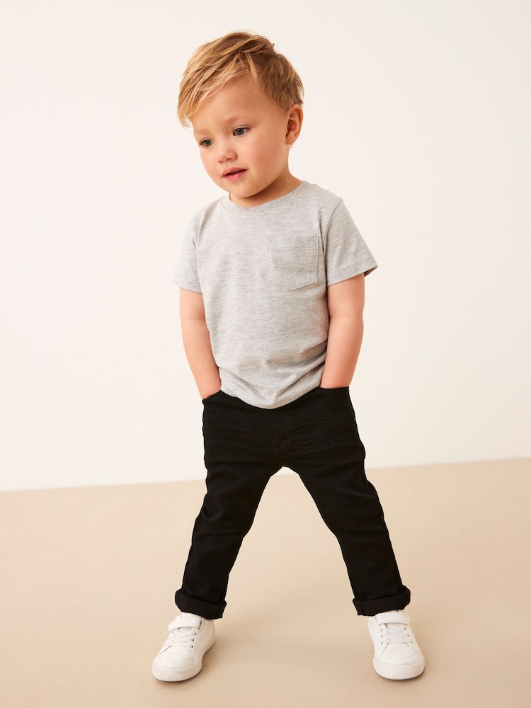 Black Denim Super Soft Skinny Fit Jeans With Stretch (3mths-7yrs) - Image 2 of 6 Black Denim Super Soft Skinny Fit Jeans With Stretch (3mths-7yrs) - Image 2 of 6