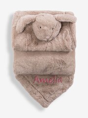 JoJo Maman Bébé Neutral Bunny Snuggle Blanket - Image 2 of 6