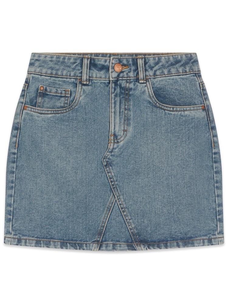 Kylie Teen Blue Denim Mini Skirt - Image 5 of 5 Kylie Teen Blue Denim Mini Skirt - Image 5 of 5