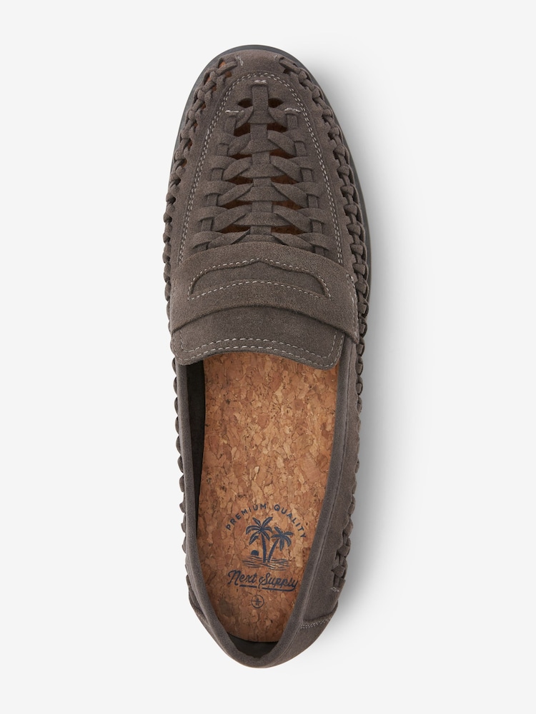 Grey Weave Loafers - Image 4 of 5