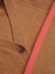 Reiss Tan Amelia Junior Colourblock Cardigan - Image 8 of 8