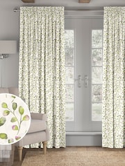 Lime Green April Made To Measure 100% Cotton Curtains - Image 1 of 9
