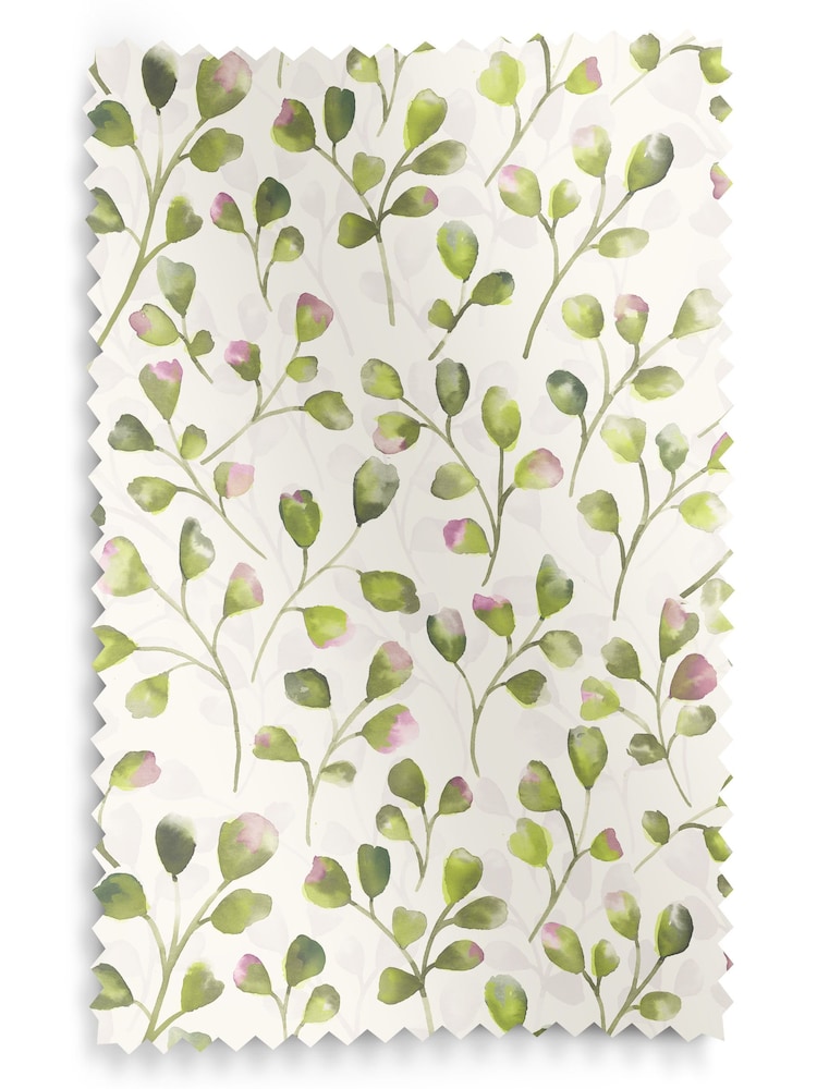Lime Green April Made To Measure 100% Cotton Curtains - Image 9 of 9