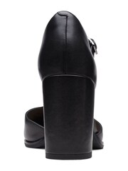 Clarks Black Leather Freva85 Bar Shoes - Image 6 of 9
