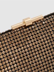Reiss Gold Adaline Embellished Clutch Bag - Image 5 of 9