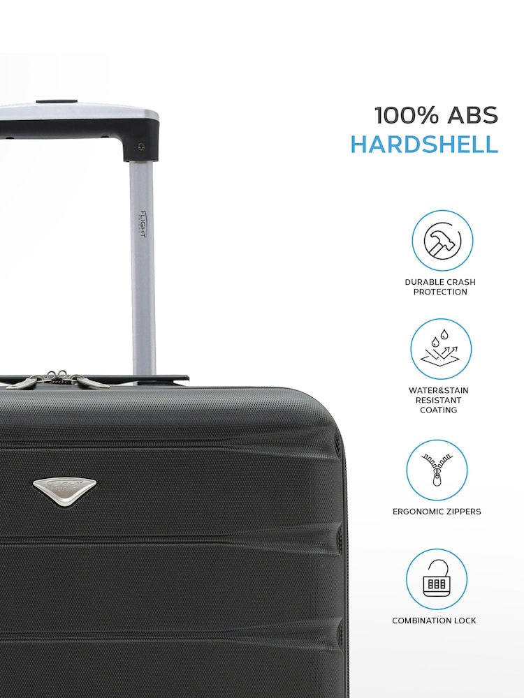 Flight Knight EasyJet Overhead 4 Wheel ABS Hard Case Cabin Carry On Suitcase 56x45x25cm  Set Of 2 - Image 8 of 8