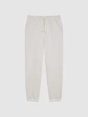 Reiss Ecru Carter Fleece Lined Drawstring Joggers - Image 2 of 7
