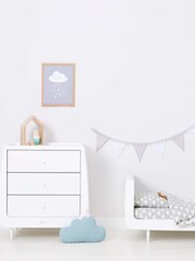 Snuz Grey Cloud Nine 100% Cotton Duvet Cover and Pillowcase Set - Image 4 of 4