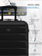 Flight Knight 55x40x20cm Ryanair Priority 4 Wheel ABS Hard Case Cabin Carry On Hand Luggage - Image 3 of 6