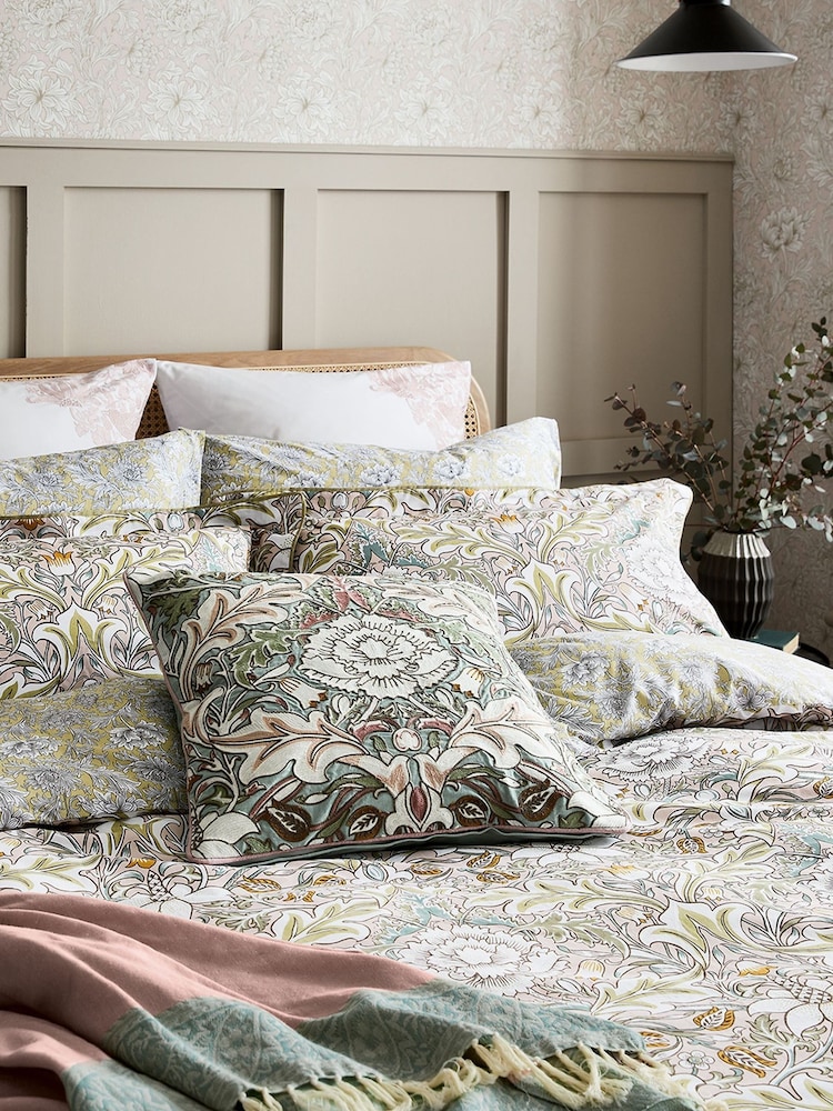 Morris & Co Set of 2 Pink Severne Pillowcases - Image 2 of 4