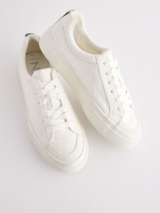 White Broderie Chunky Trainers - Image 6 of 9