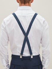 Mornarsko modra polka dot - Slim Braces - Slika 2 iz 4