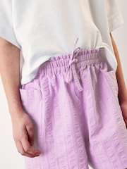 Purple Textured Shorts (3-16yrs) - Image 1 of 4