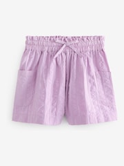 Purple Textured Shorts (3-16yrs) - Image 3 of 4
