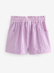 Purple Textured Shorts (3-16yrs) - Image 4 of 4