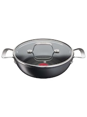 Tefal Grey Unlimited Aluminium Non-Stick 26cm All In One Pan - Image 1 of 4