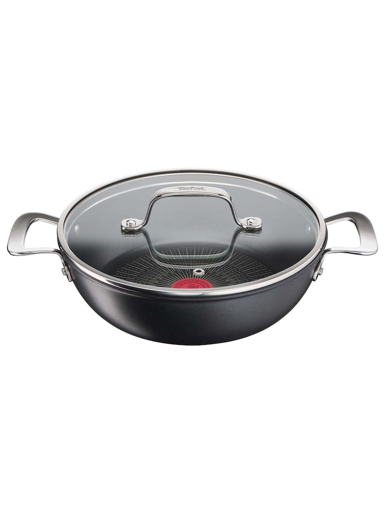 Tefal Grey Unlimited Aluminium Non-Stick 26cm All In One Pan - Image 1 of 4